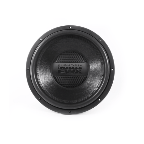 Euphoria EWXB15D4 : 15" Dual 4-Ohm Subwoofer Black Out Edition