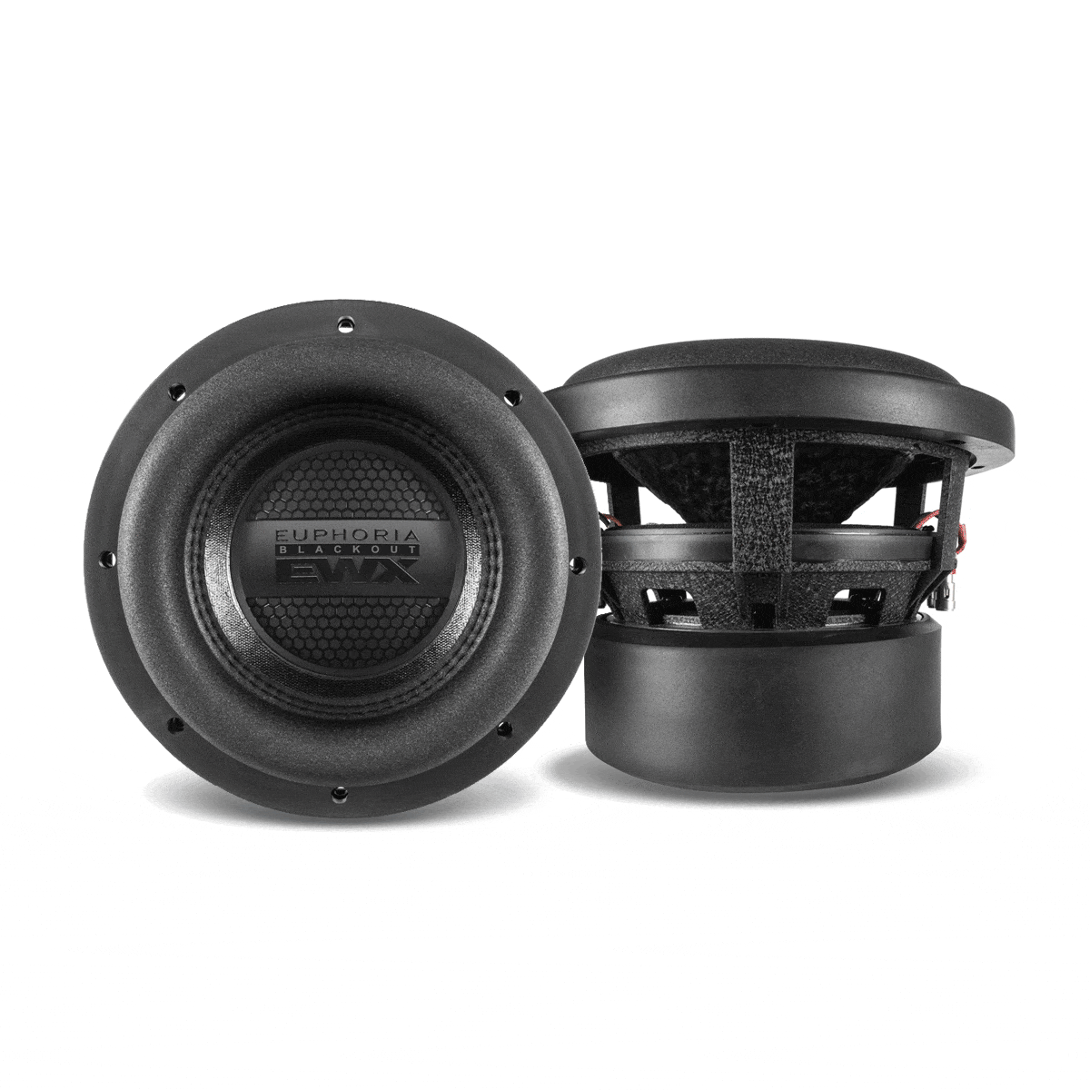 Euphoria EWXB8D4 : 8" Dual 4-Ohm Subwoofer Black Out Edition