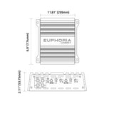 Xpert EX8.4 : 4 X 400 Full Range Class D 4 Channel Power Sports Amplifier