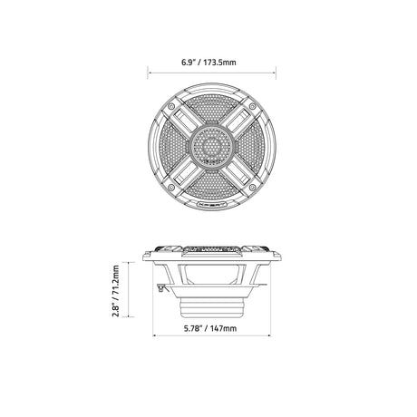 Xpert EX6NPS-CF : 6.5 in. 2-Way NEO Carbon Fiber Point Source Loudspeaker