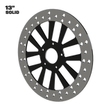 Excalibur 13" solid rotor in black