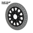 Excalibur 11" floating rotor in black double cut