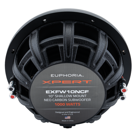 Xpert EXFW10NCF : 10 in. NEO Carbon Fiber Shallow Woofer