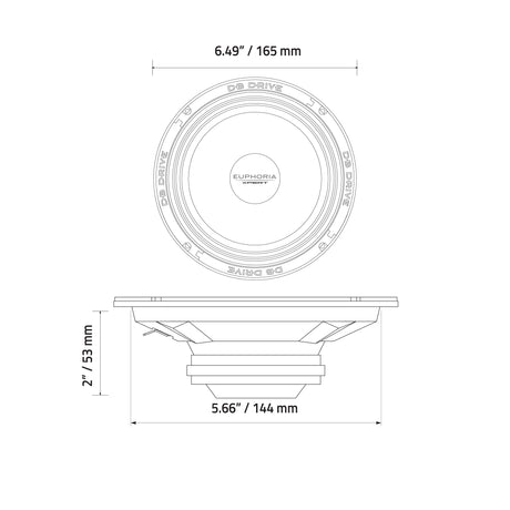 Xpert EXM6NSB : 6.5 in. NEO Sealed Back Midrange
