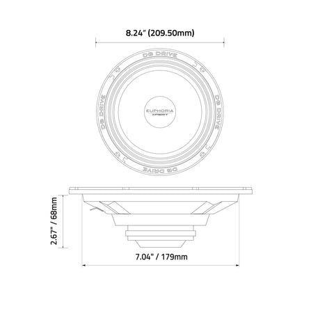 Xpert EXM8NSB : 8 in. NEO Sealed Back Midrange