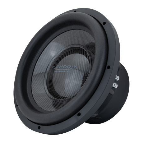 Xpert EXW12CF : 12 in. Dual 2-Ohm Carbon Fiber Subwoofer With Ferrite Magnet