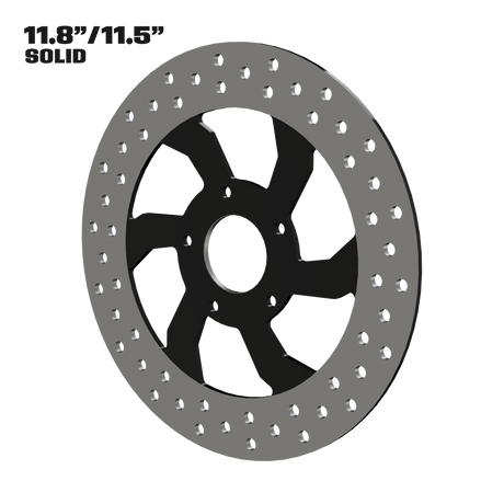 F22 11" solid rotor in black