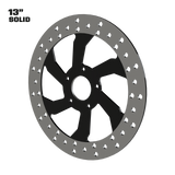 F22 13" solid rotor in black