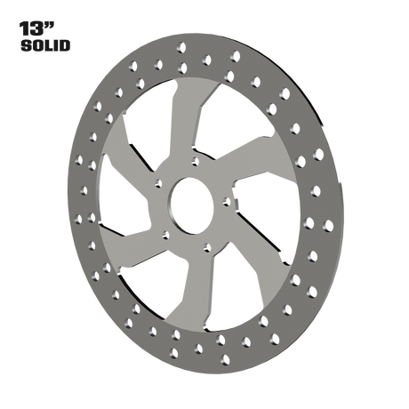 F22 13" solid rotor in polished
