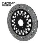 Gasser 11" floating rotor in black double cut