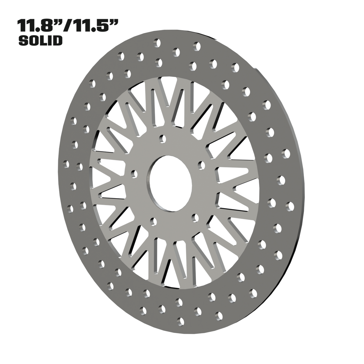 Gasser 11" solid rotor in polished