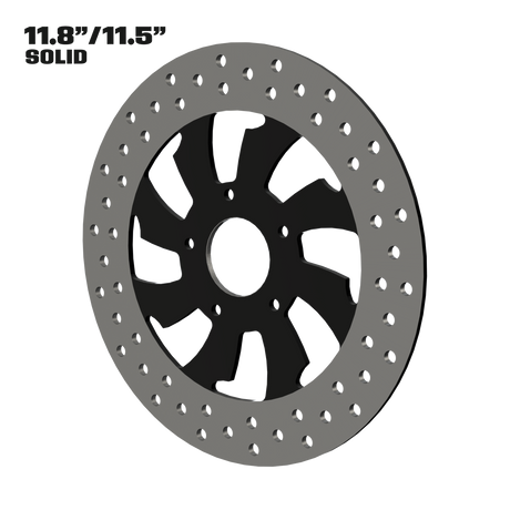 Guinzu 11" solid rotor in black