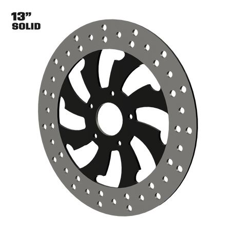 Guinzu 13" solid rotor in black