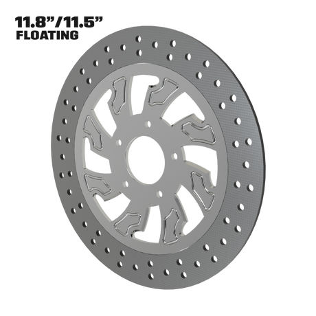 Guinzu 11" floating rotor in polished