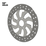 Guinzu 13" solid rotor in polished