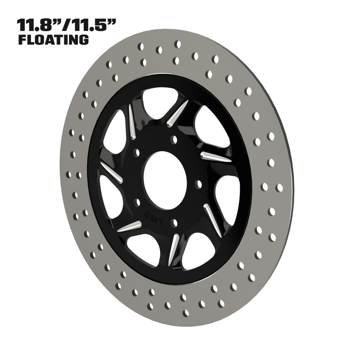 Gran Sport 11" Floating Rotor in Black Contrast Cut