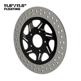 Gran Sport 11" Floating Rotor in Black Contrast Cut