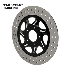 Gran Sport 11" Floating Rotor in Black Contrast Cut