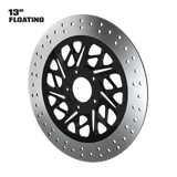 Gran Sport 13" Floating Rotor in Black Contrast Cut