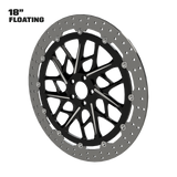 Gran Sport 18" Floating Rotor in Black Contrast Cut