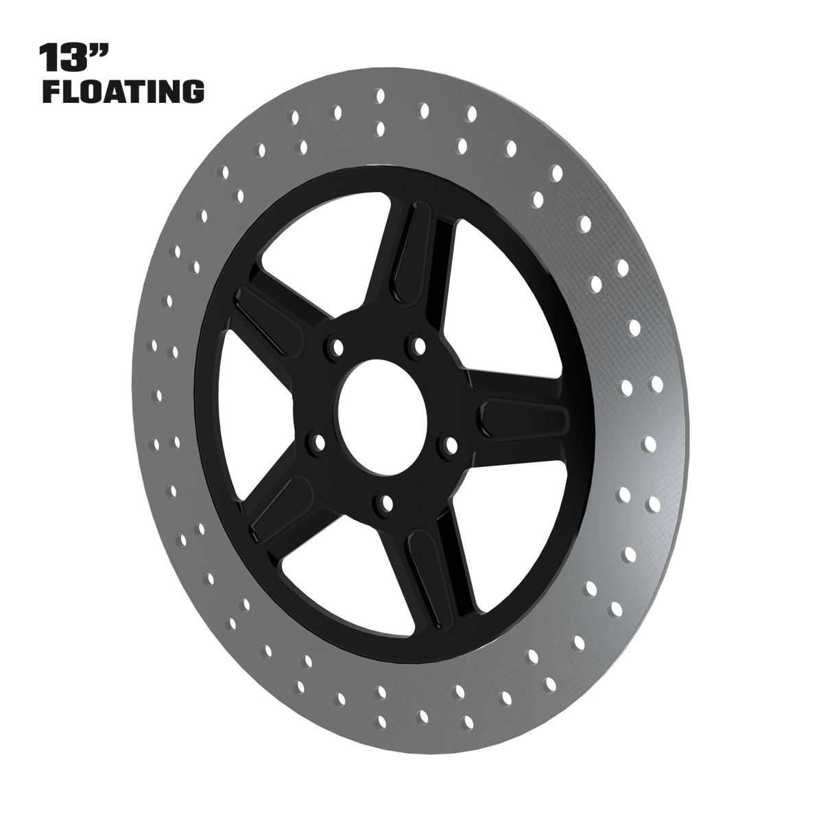 GT1 13" Floating Rotor in Black