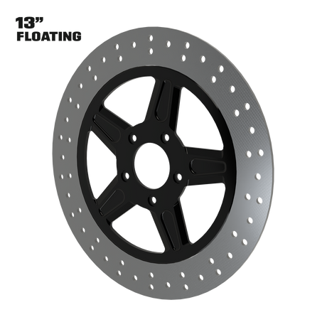 GT1 13" Floating Rotor in Black