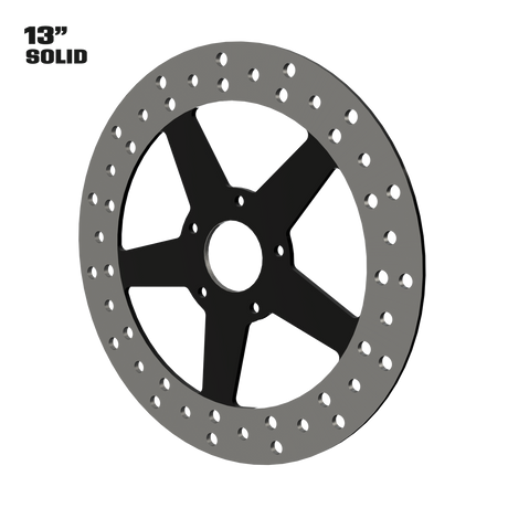 GT1 13" Solid Rotor in Black
