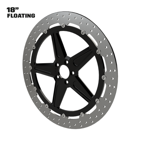 GT1 18" Floating Rotor in Black