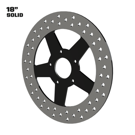 GT1 18" Solid Rotor in Black
