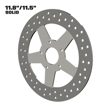 GT1 11" Solid Rotor in Polished