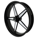 GT1 Harley Touring Black Wheels with color insert