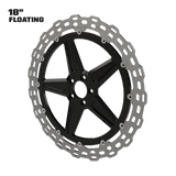 GT1 18" Floating Rotor in Black (Hex)