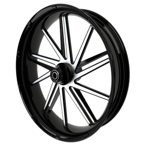 GT2 Harley Pan America Black Wheels with chrome insert