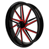 GT2 Harley Touring Black Wheels with color insert