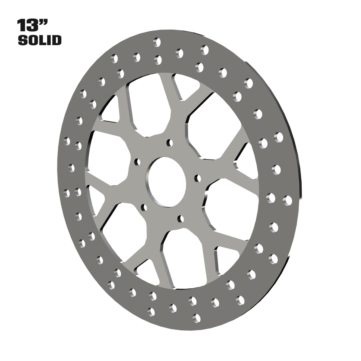 GT3 13" Solid Rotor in Polished