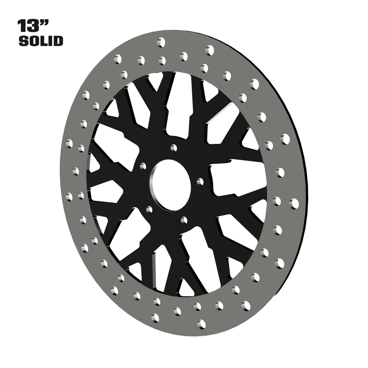 GT4 13" Solid Rotor in Black