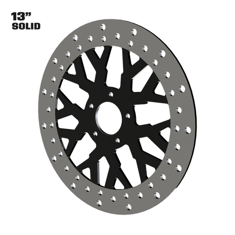 GT4 13" Solid Rotor in Black