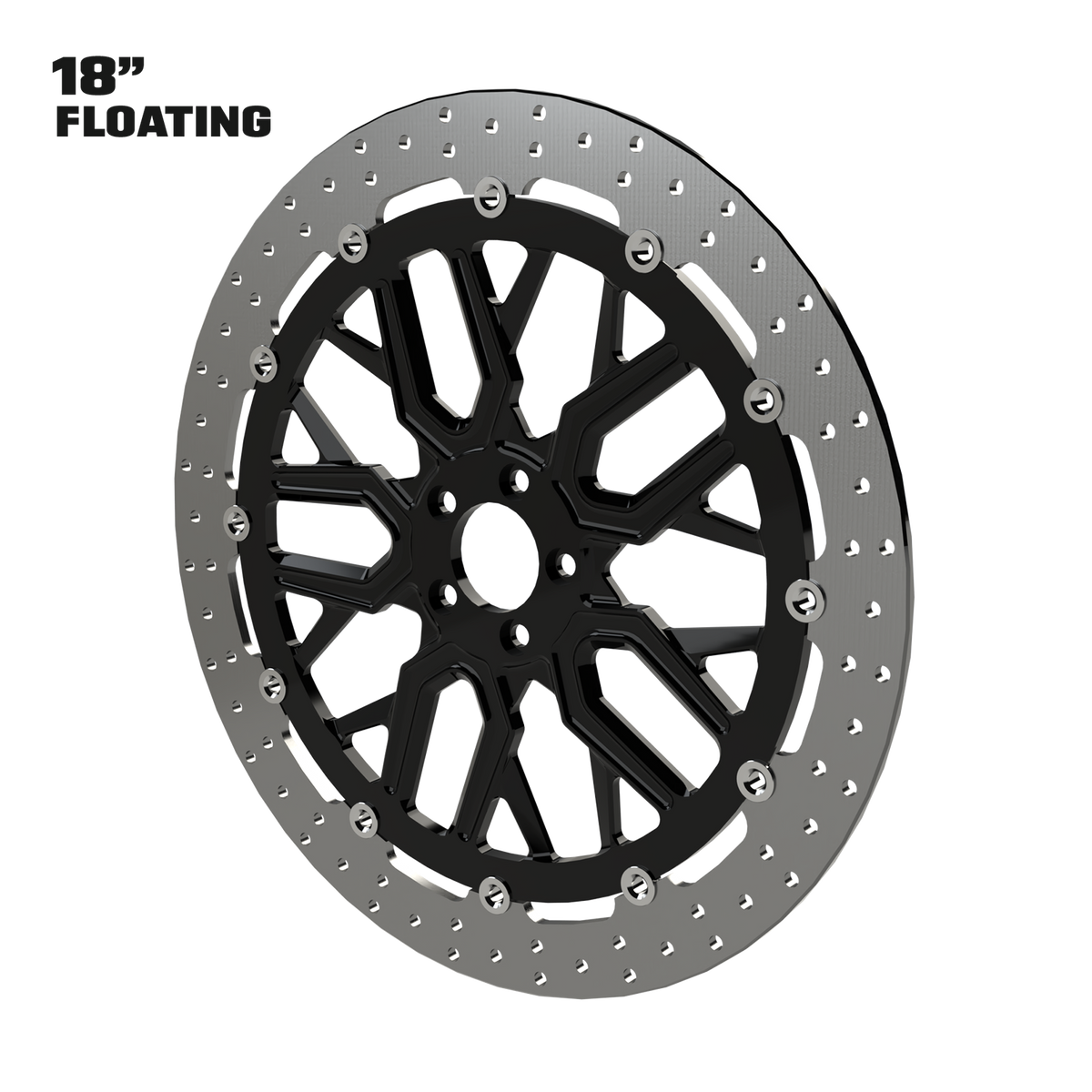 GT4 18" Floating Rotor in Black