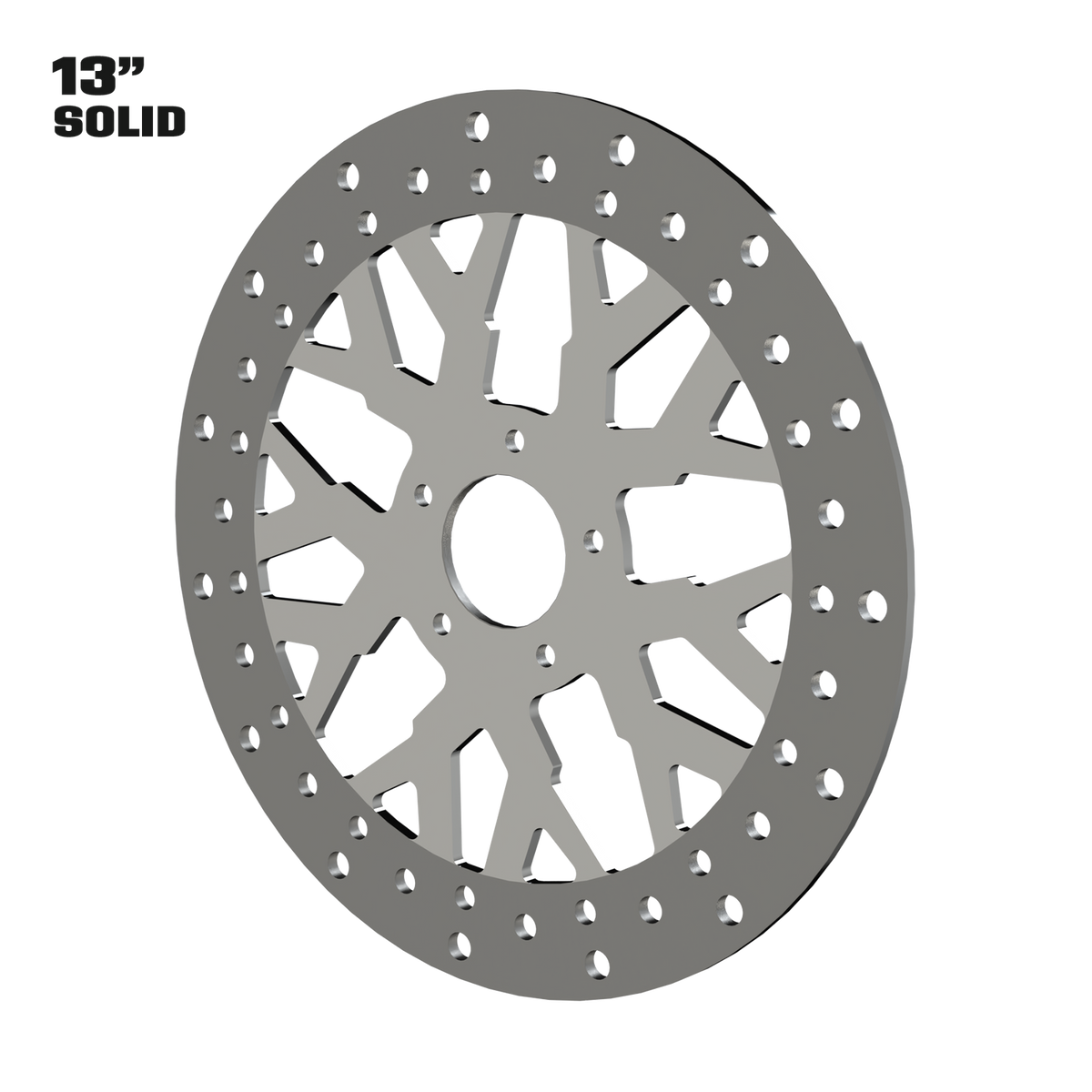 GT4 13" Solid Rotor in Polished