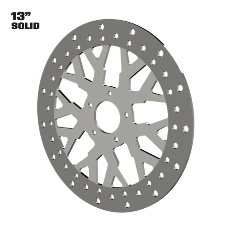 GT4 13" Solid Rotor in Polished