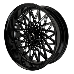 Gasser Harley Trike Black Double Cut Wheels