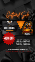 Audio Hoggz Gift Certificate