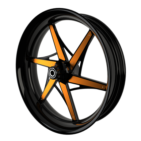 GT6Sixer Indian Black Wheels with orange insert