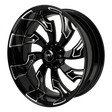 Guinzu Harley Trike Black Double Cut Wheels