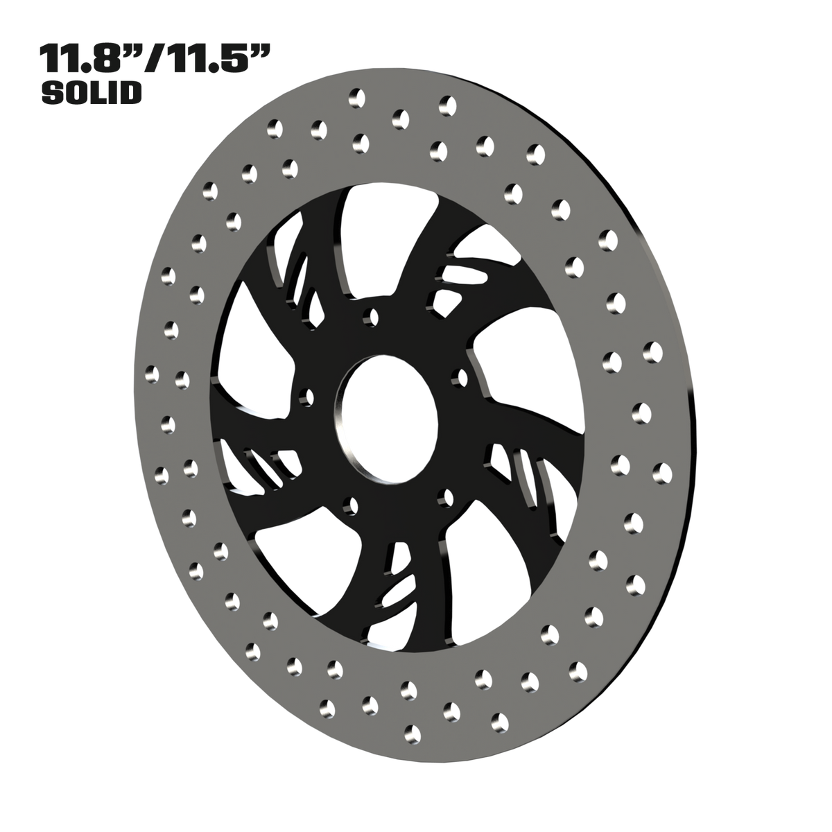 Hennessey 11" Solid Rotor in Black