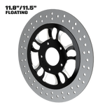 Hennessey 11" Floating Rotor in Black Contrast Cut