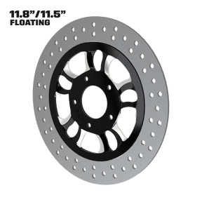 Hennessey 11" Floating Rotor in Black Contrast Cut
