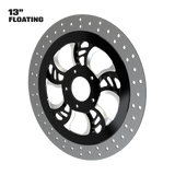 Hennessey 13" Floating Rotor in Black Contrast Cut
