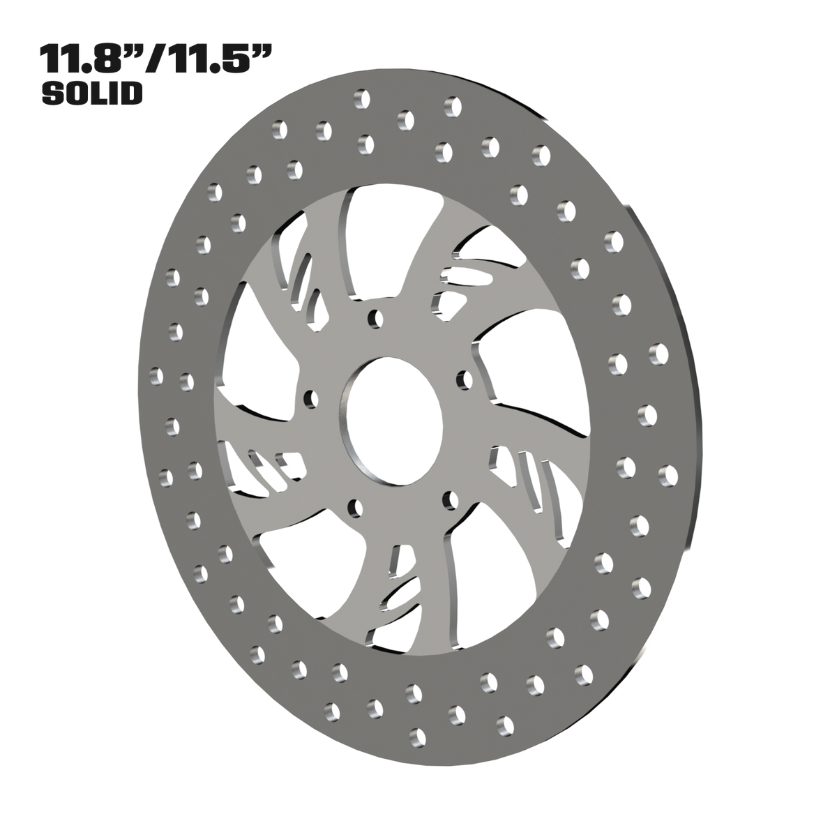 Hennessey 11" Solid Rotor in Polished