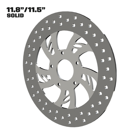 Hennessey 11" Solid Rotor in Polished